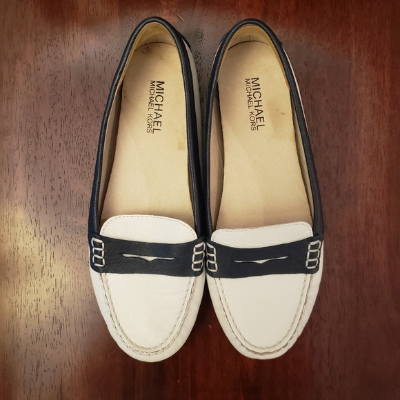 Michael Kors Shoes - Michael Kors Daisy Loafer - Optic White/Navy - 7.5
